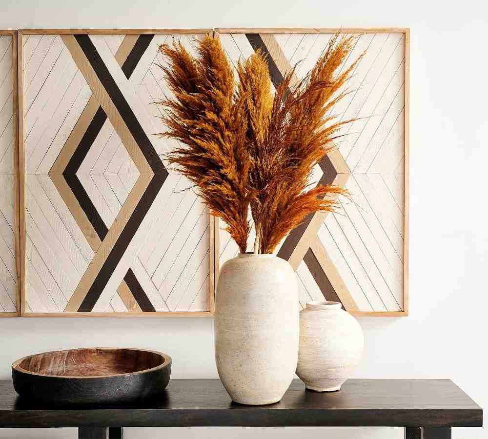 Artisan Hand Painted Terra Cotta Vase Collection - White