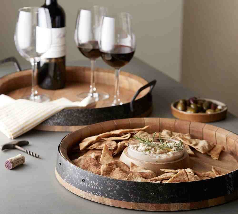 Pottery Barn | Barrel Top Chip & Dip Server