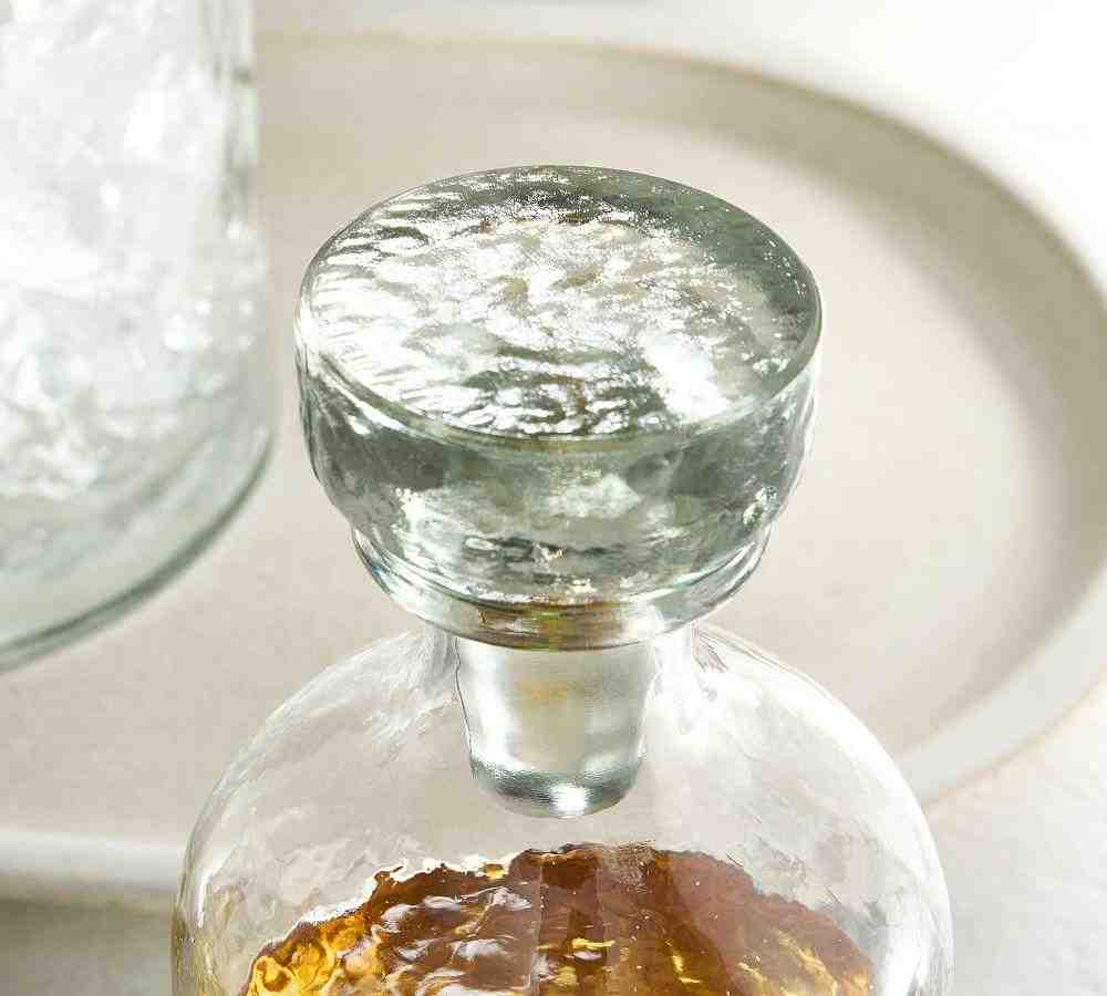 Hammered Glass Liquor Decanter