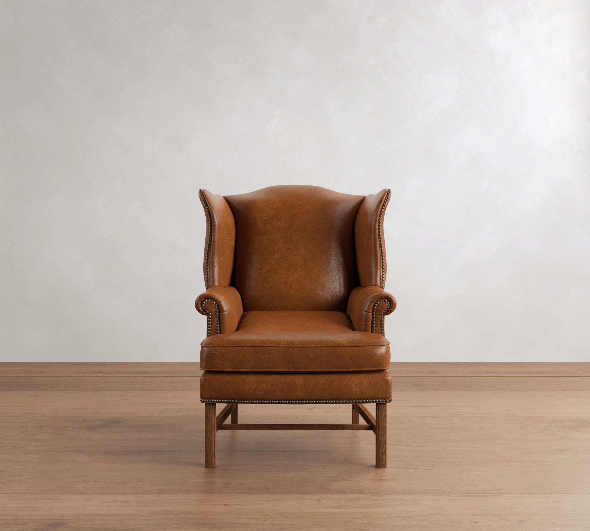 Pottery Barn | Thatcher Leather Wingback Chair