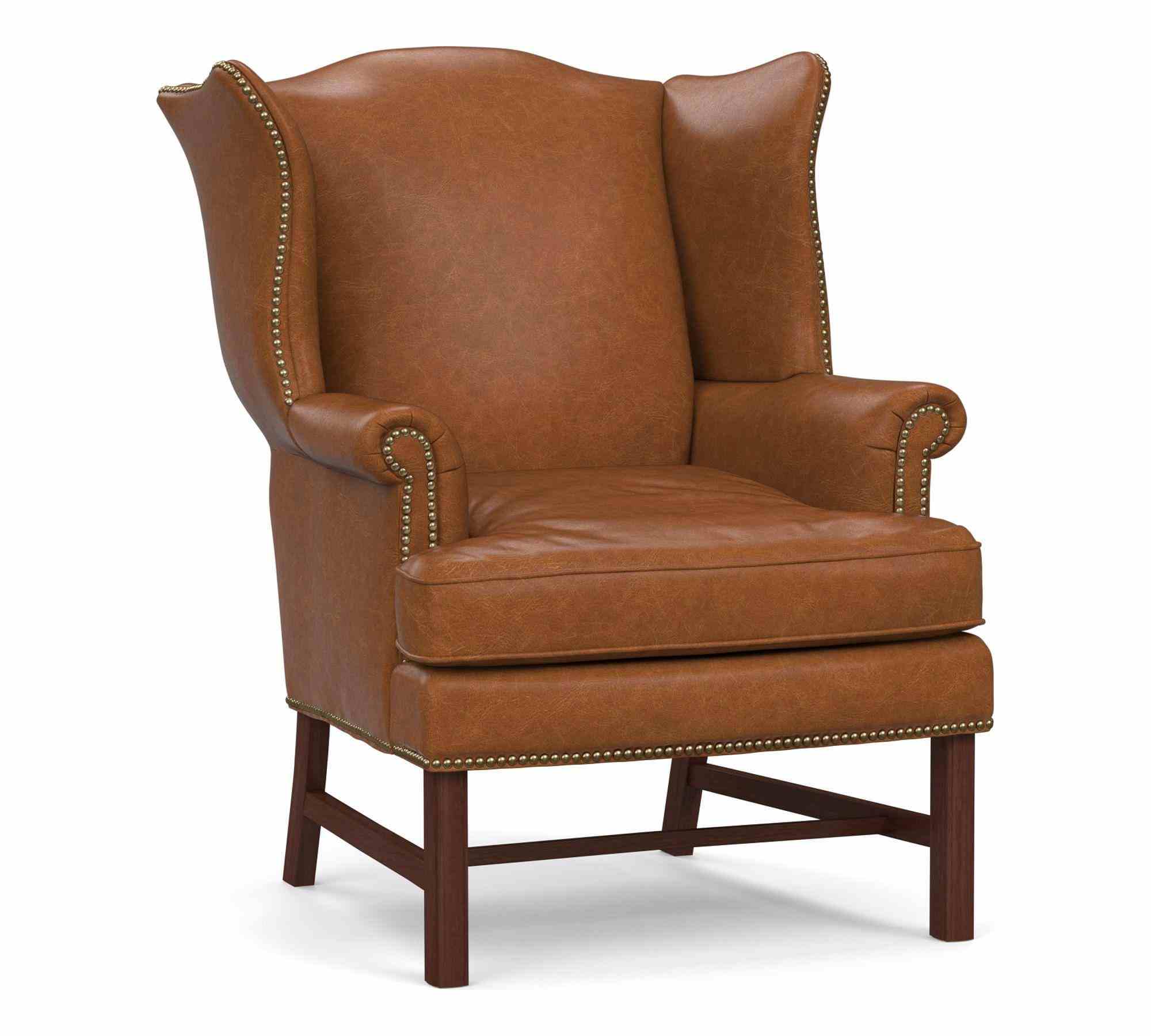 Thatcher Leather Wingback Chair