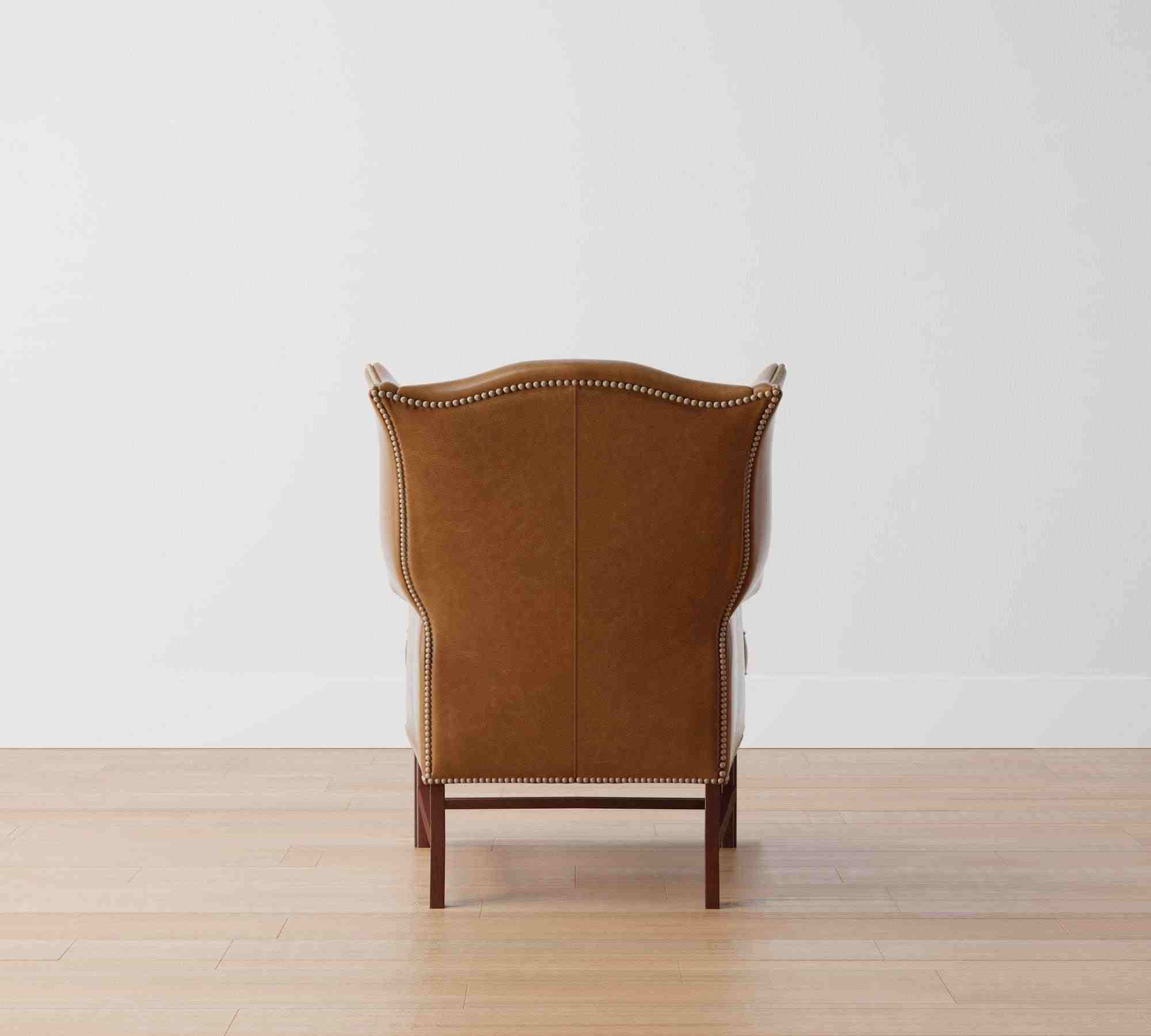 Thatcher Leather Wingback Chair