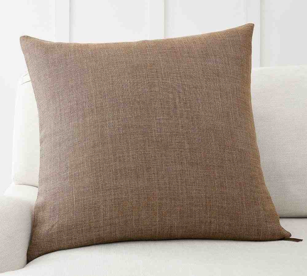 Belgian Linen Pillow Cover, 24" X 24"