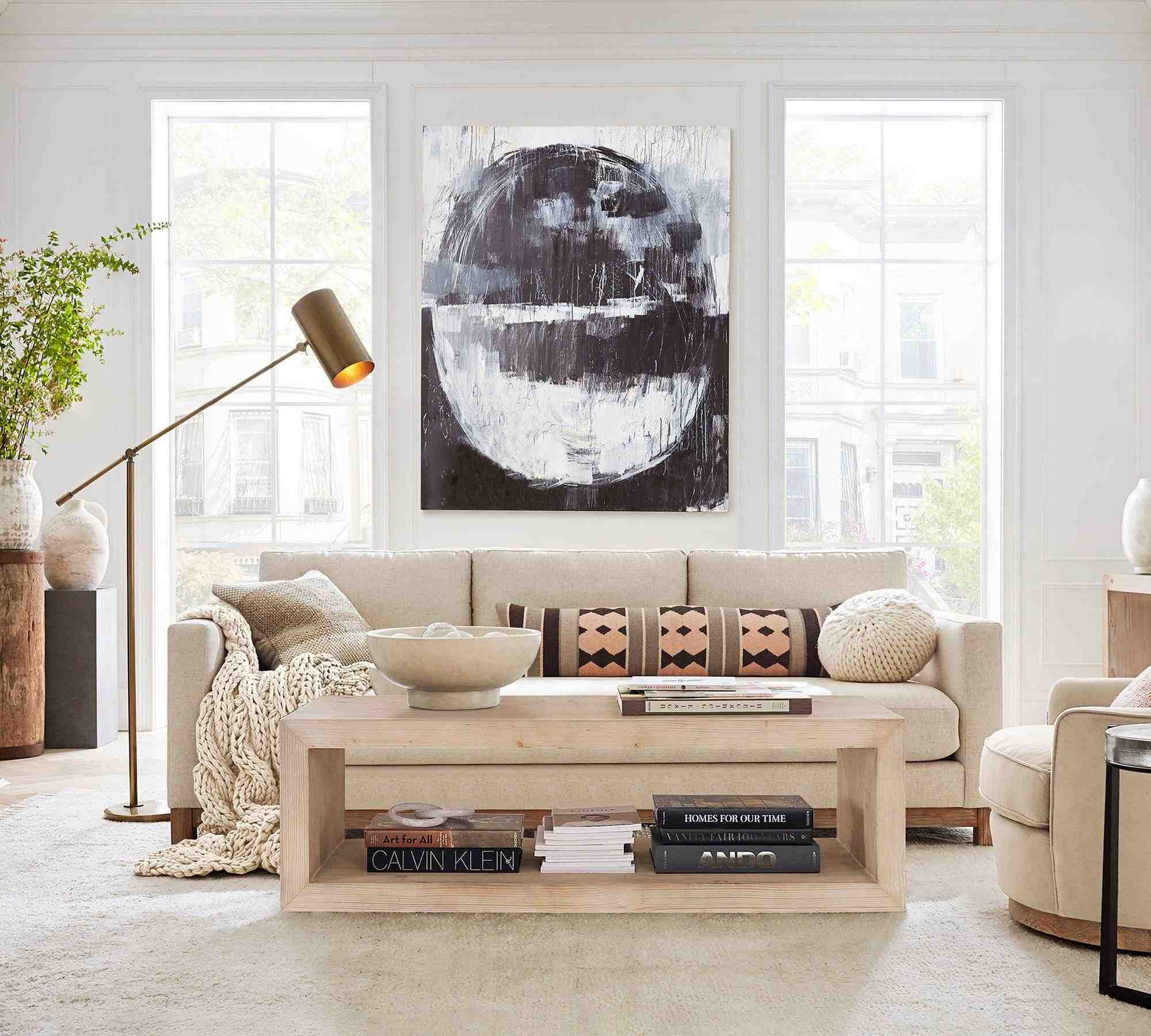 Jake Brindle Wood Base Sofa
