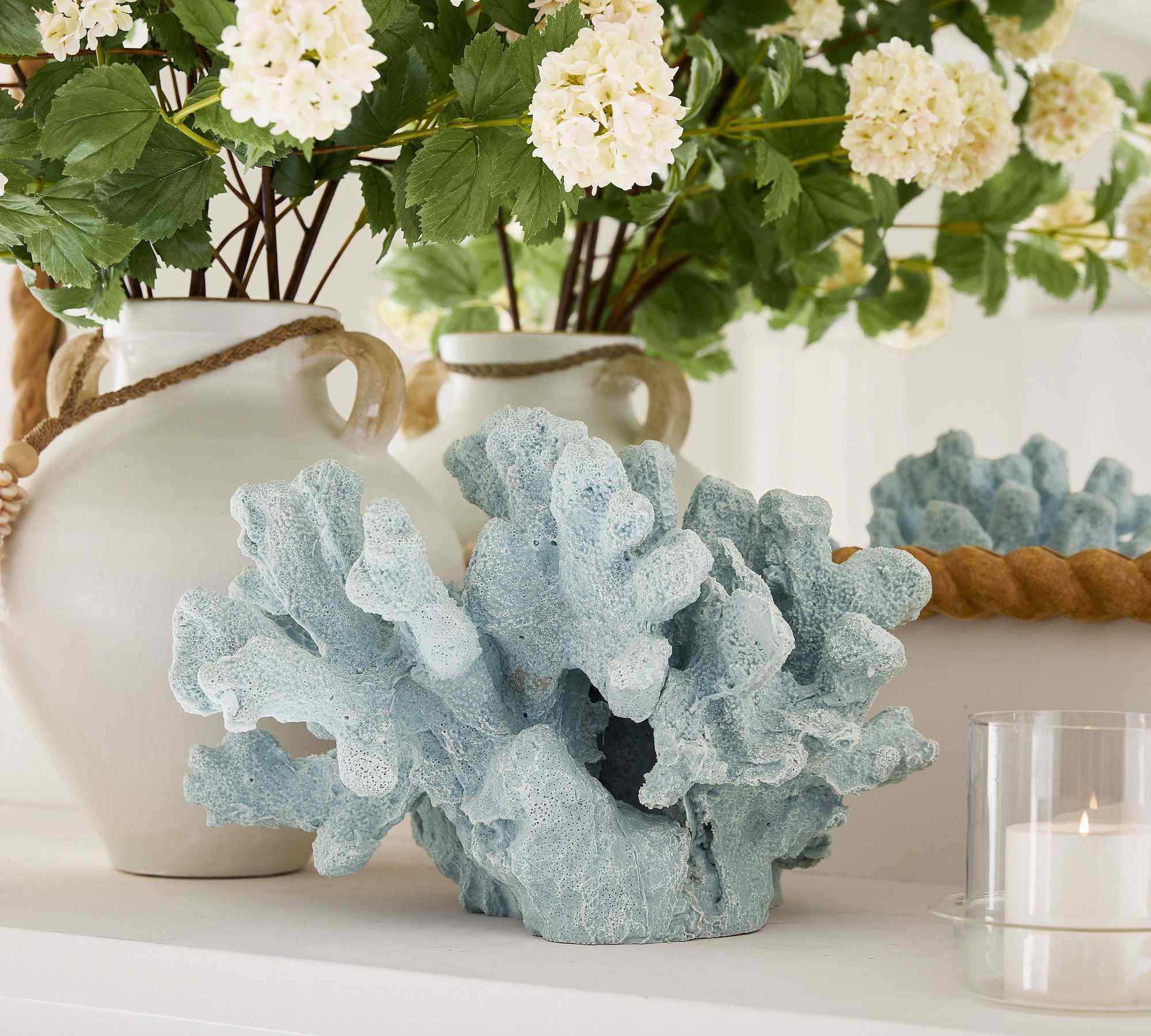 Faux Chambray Finger Coral