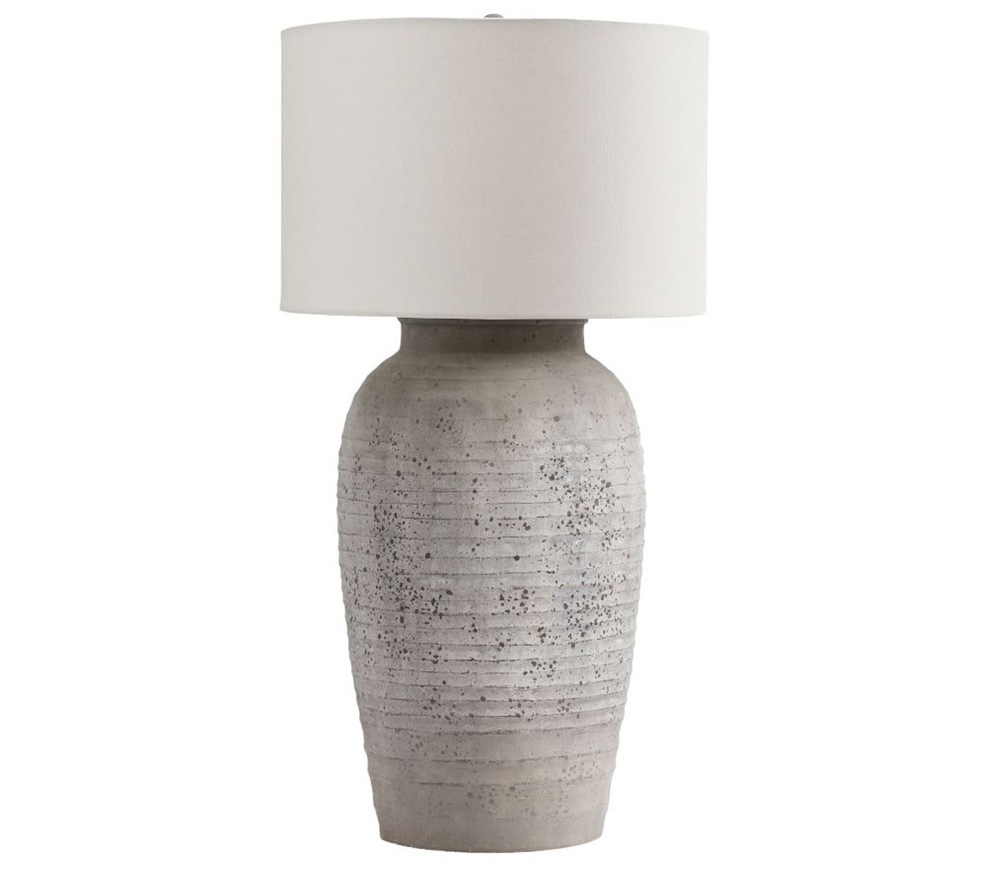 Maddox Terra Cotta Table Lamp, Rustic Gray: Base Only