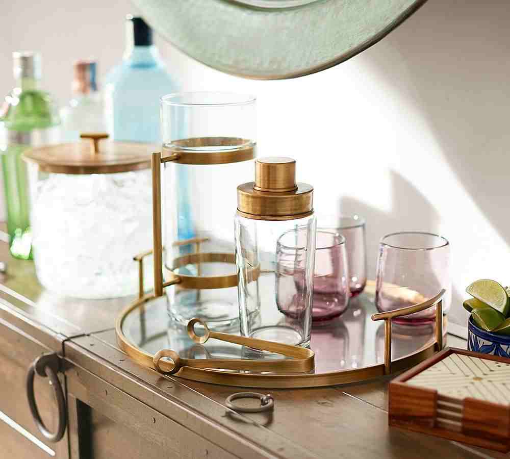 Bleecker Glass Bar Tray