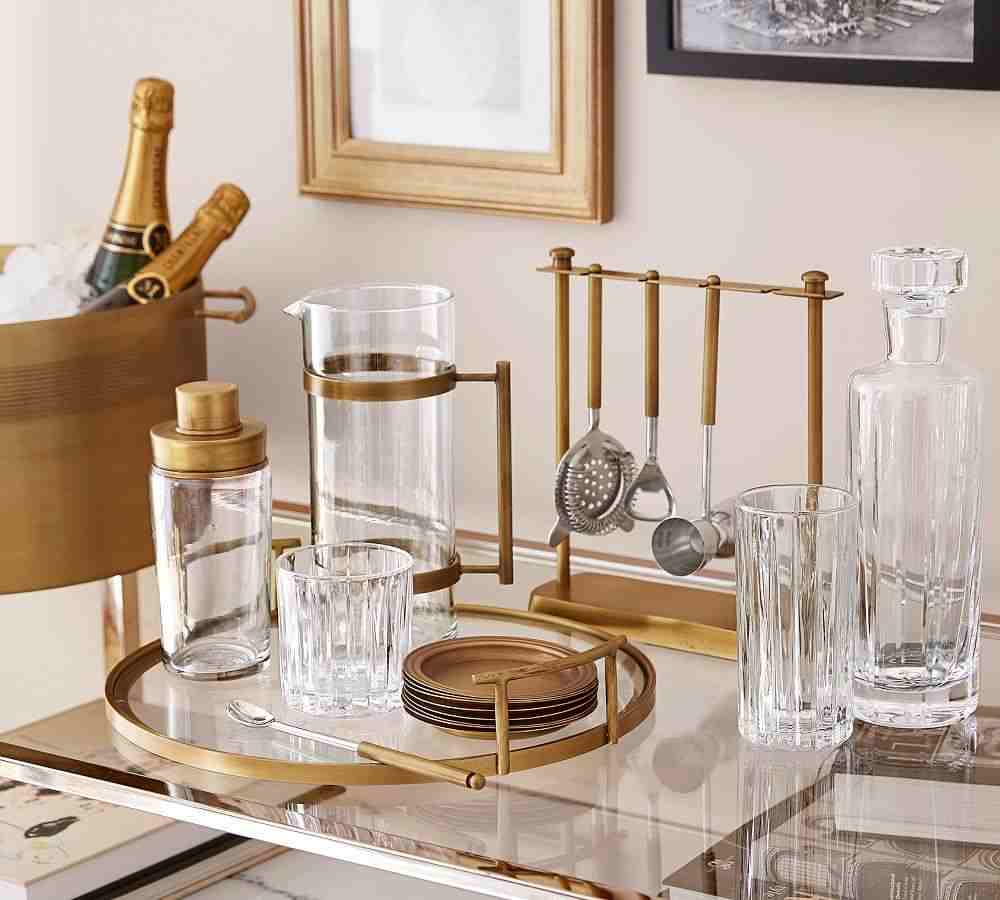 Bleecker Glass Bar Tray