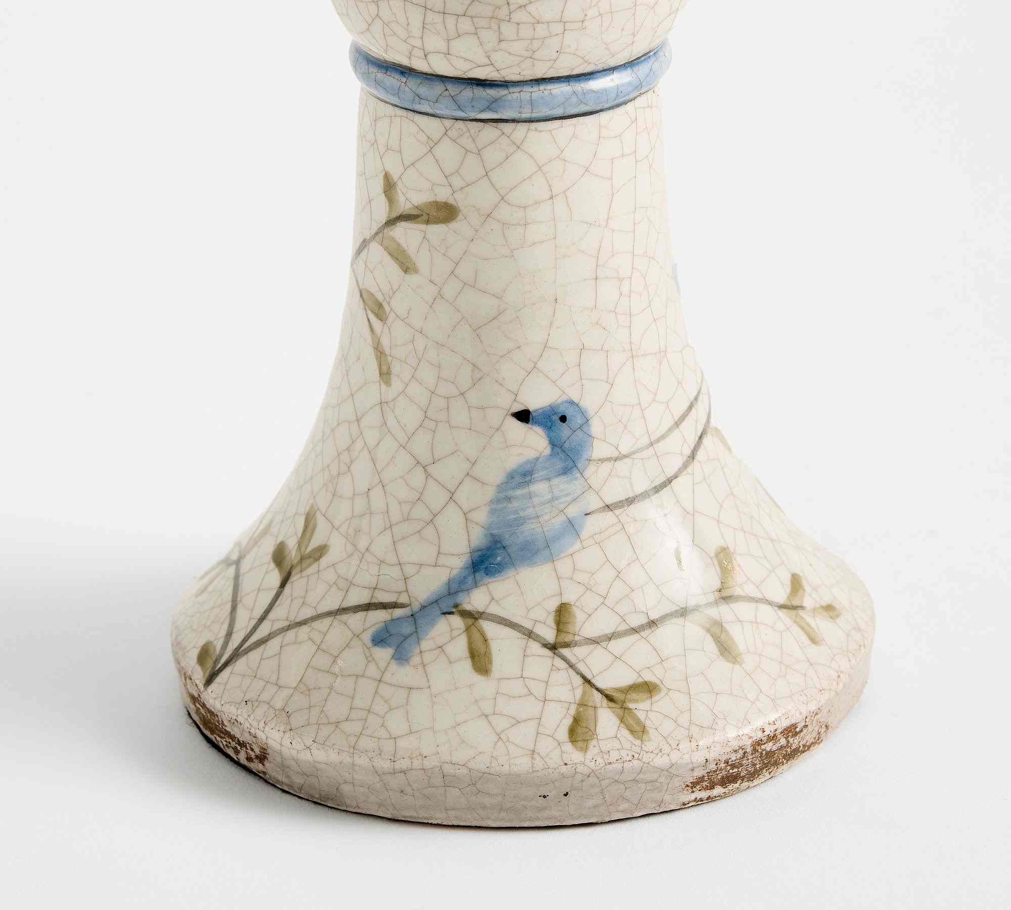 Ornate Hand-Painted Taper Holder