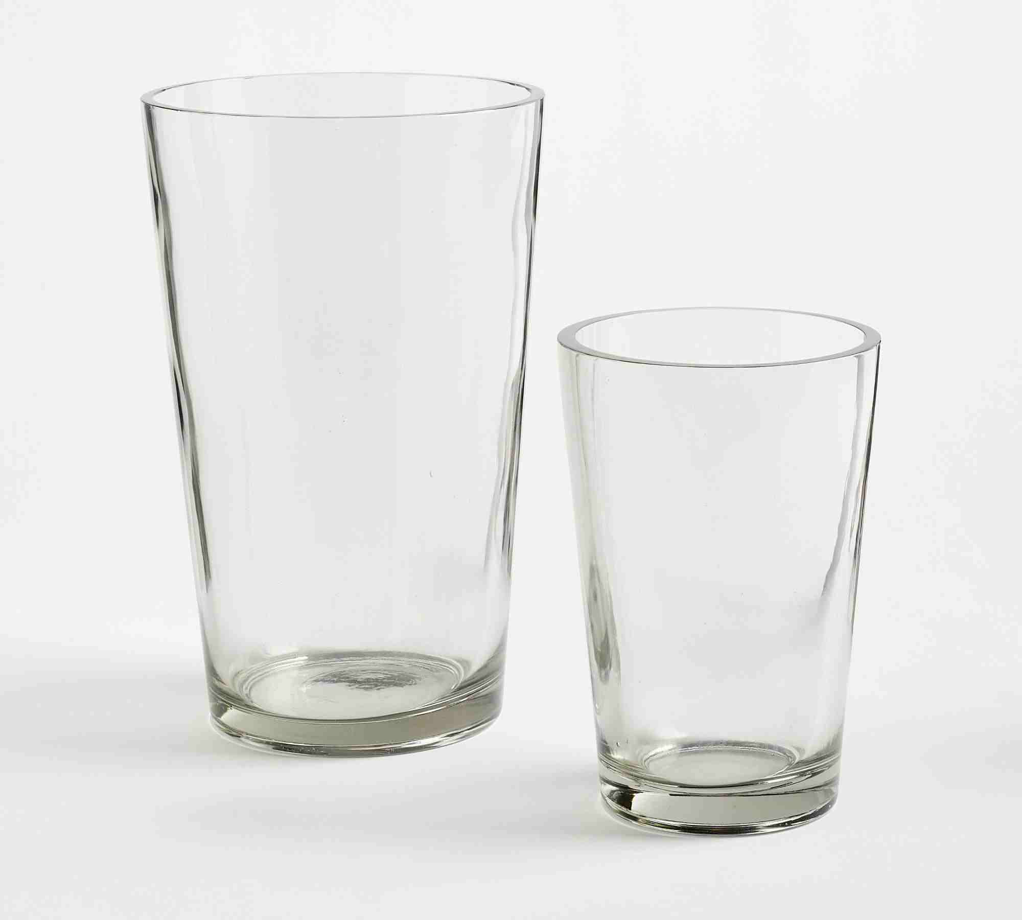 Handcrafted Clark Taper Glass Vases