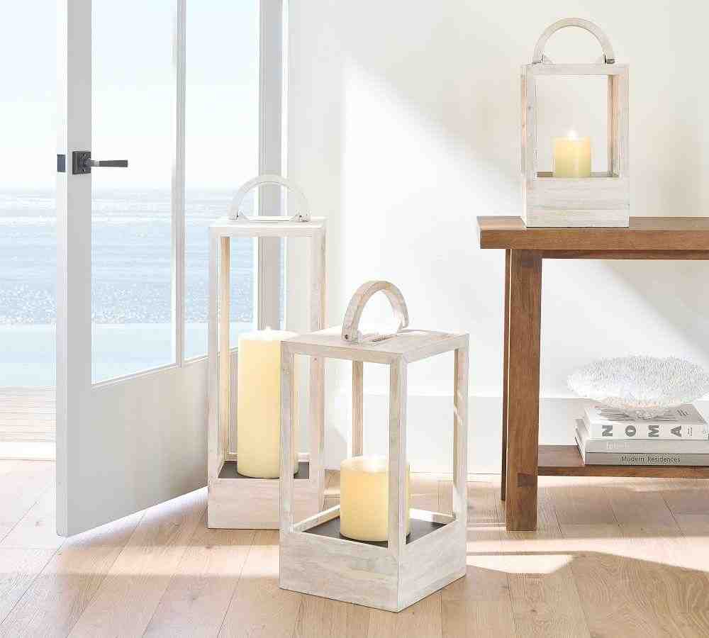 Decker Lanterns, White Wash