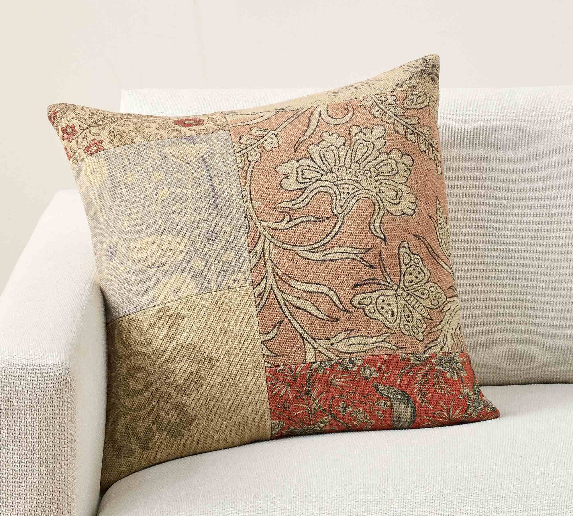 Robin Pieced Patchwork Pillow