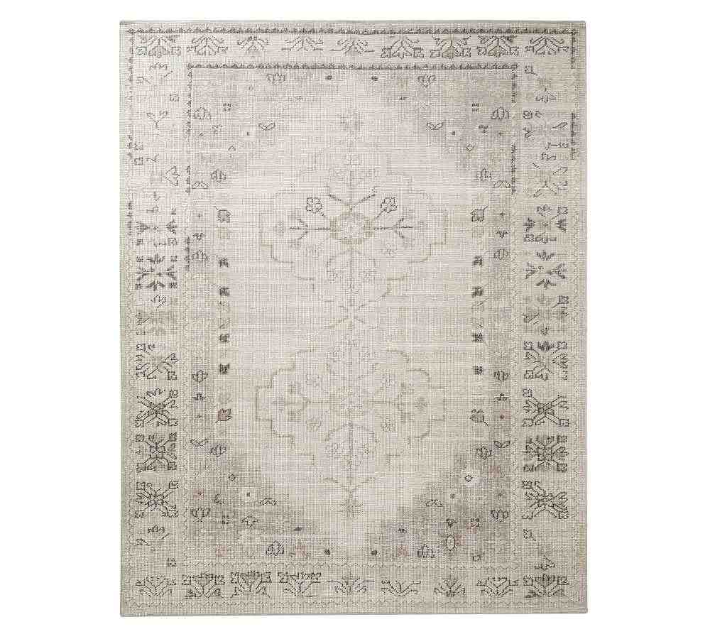 Aurelia Hand-Knotted Wool Rug, Gray Multi