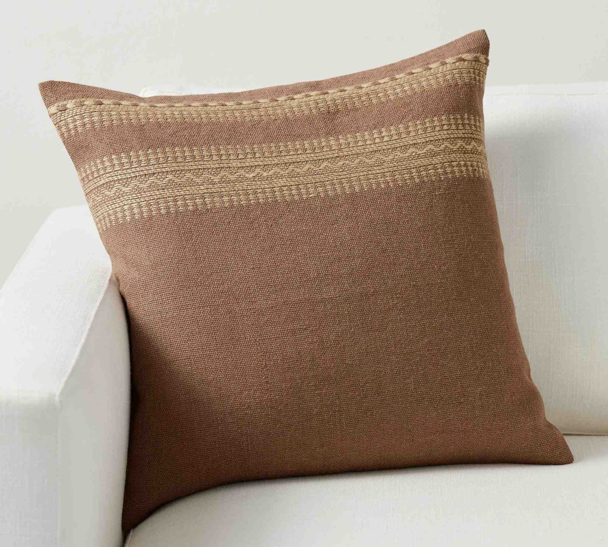 Haskell Embroidered Throw Pillow Cover