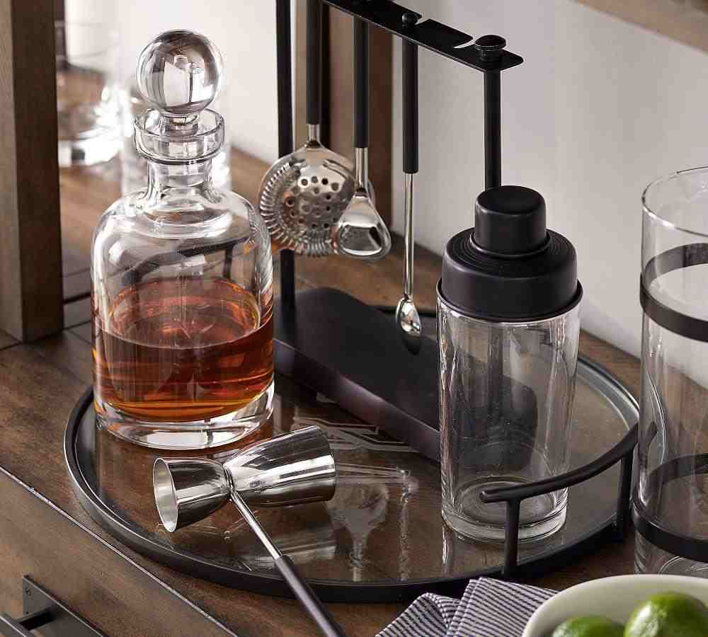 Bleecker Glass Bar Tray
