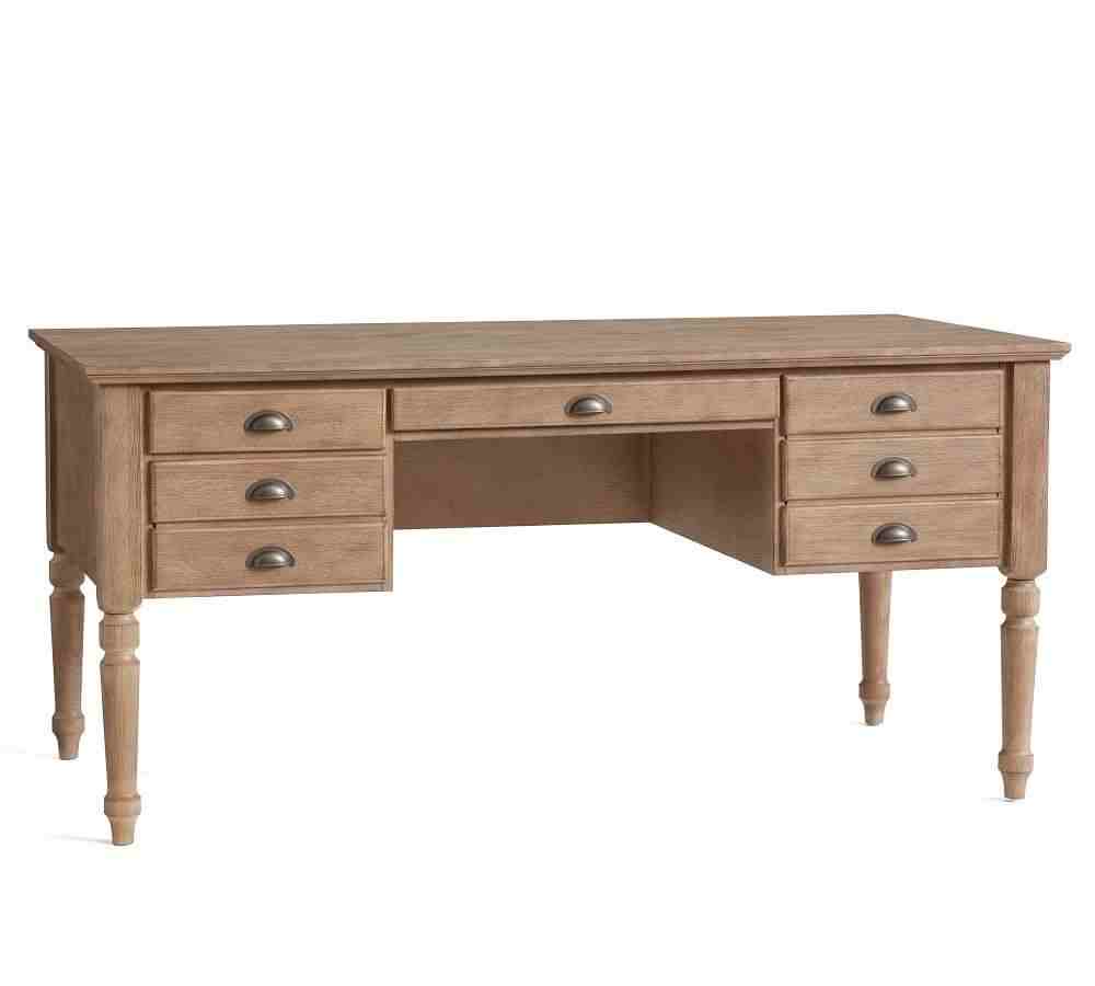 Printer's 64Inches Keyhole Desk with Drawers