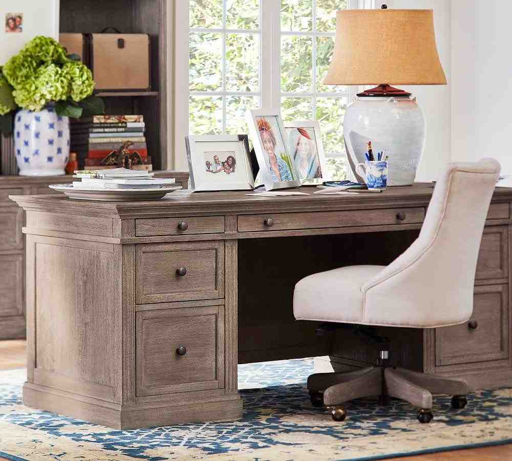 Livingston 75" Executive Desk with Drawers
