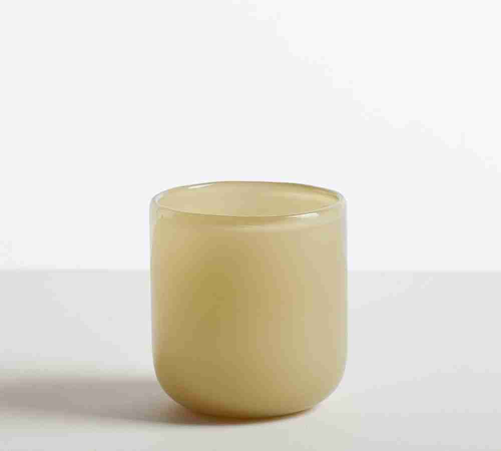 Modern Glass Votive Candle Holder, 3.75"H