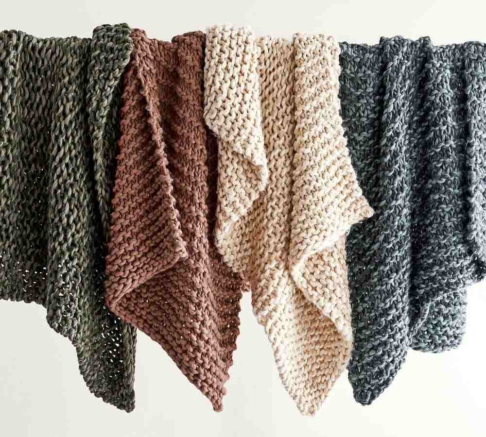 Chunky Handknit Throw