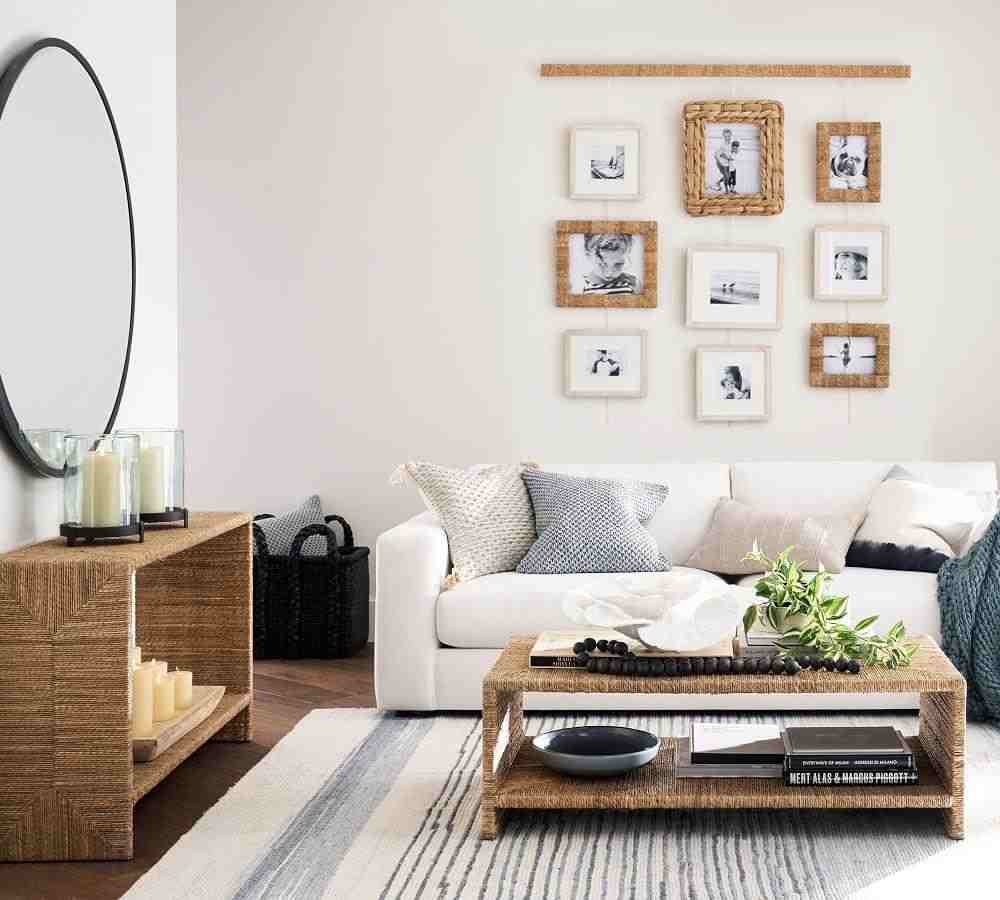 Malibu Woven Console Table, Natural