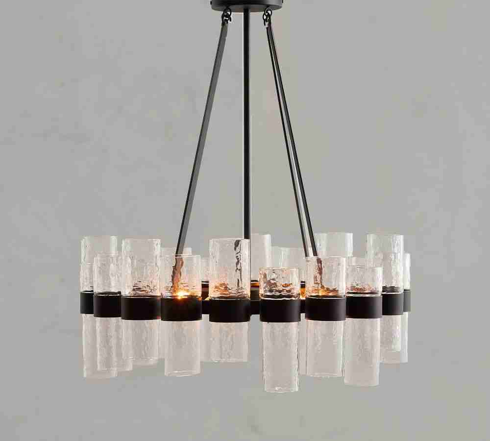 Penni Recycled Glass Chandelier