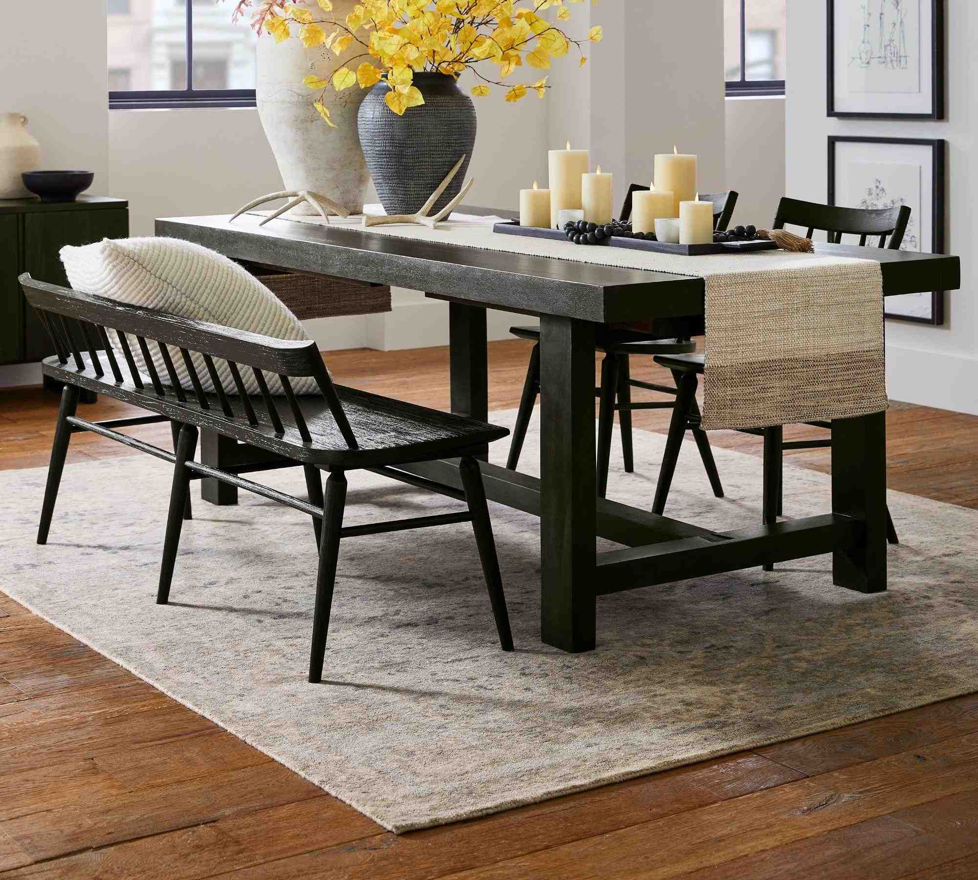 Cascade Hand Tufted Wool Rug, 5' x 8', Chambray Multi