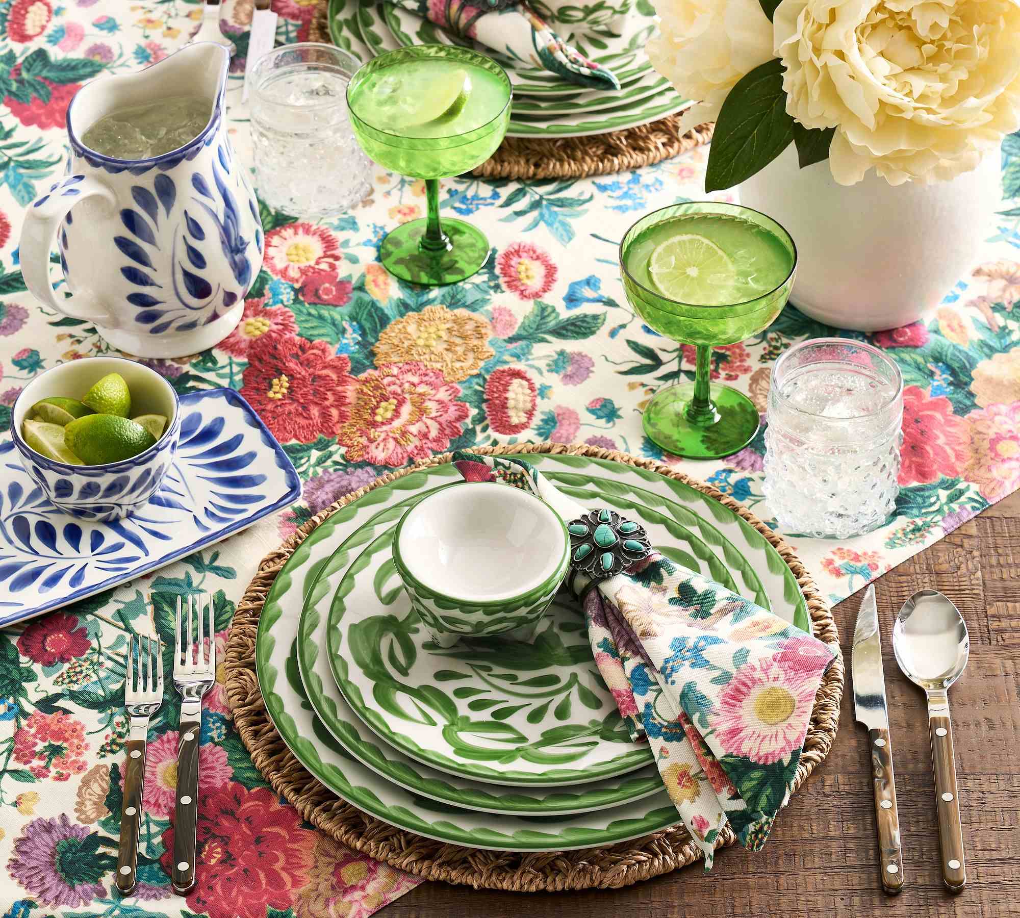 Puebla Porcelain Salad Plates - Set of 4