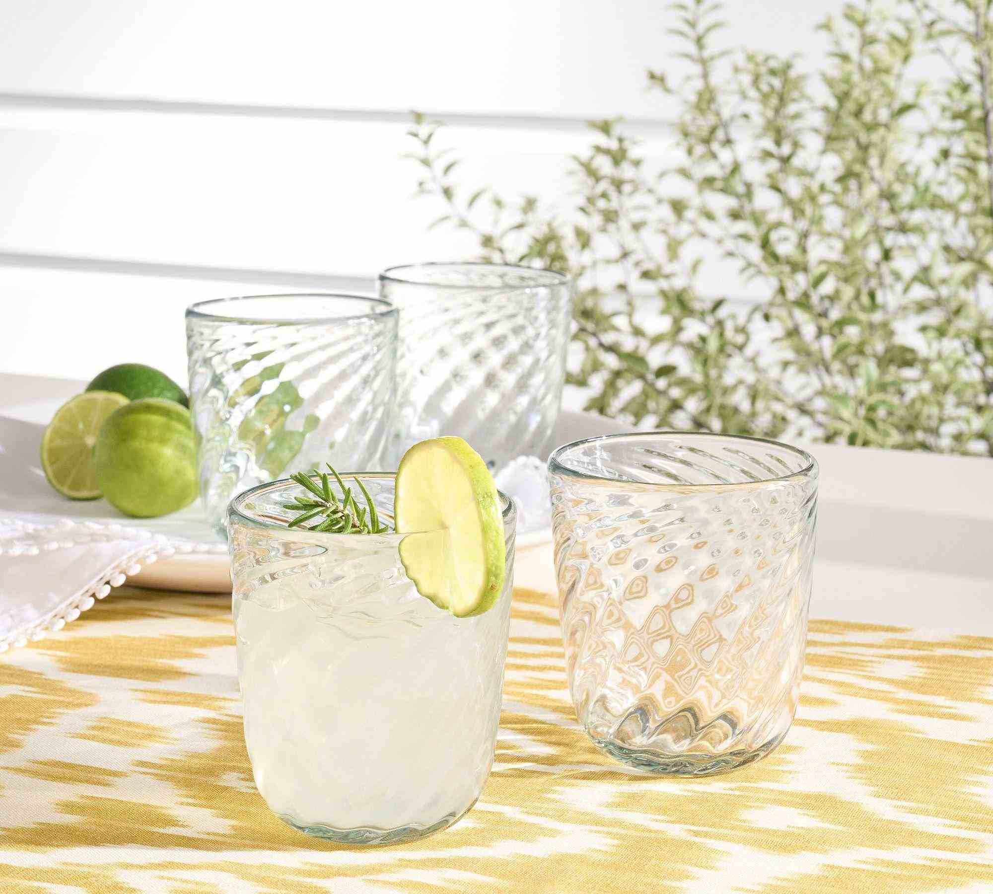 Twist Outdoor Drinking Glasses - Set of 4