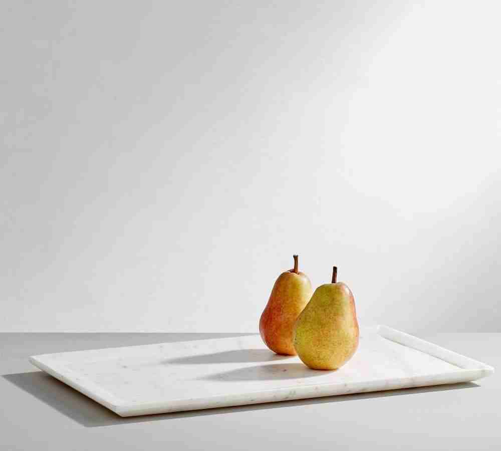 White Marble Rectangular Platter