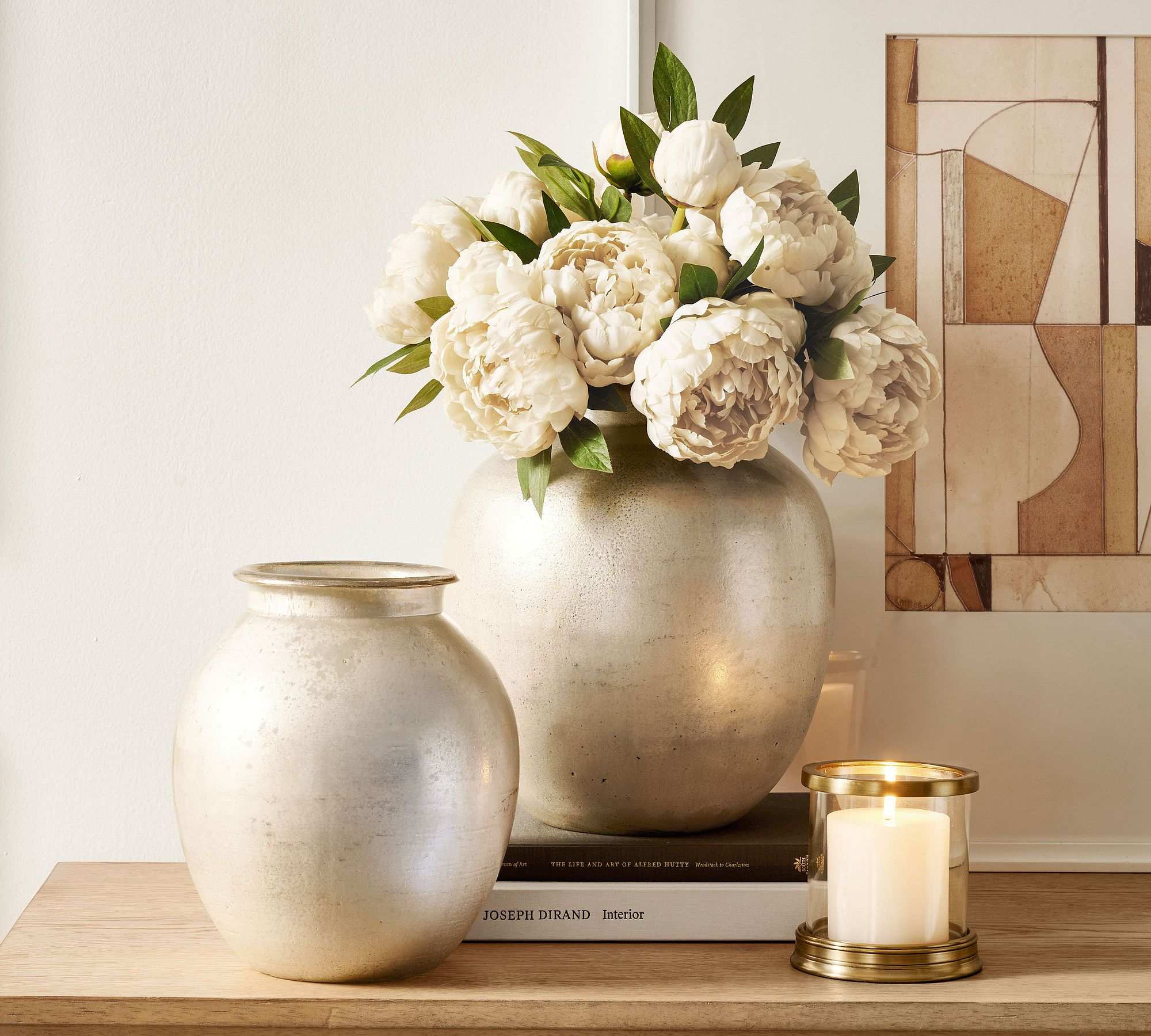 Pottery Barn | Silver Mercury Glass Vase
