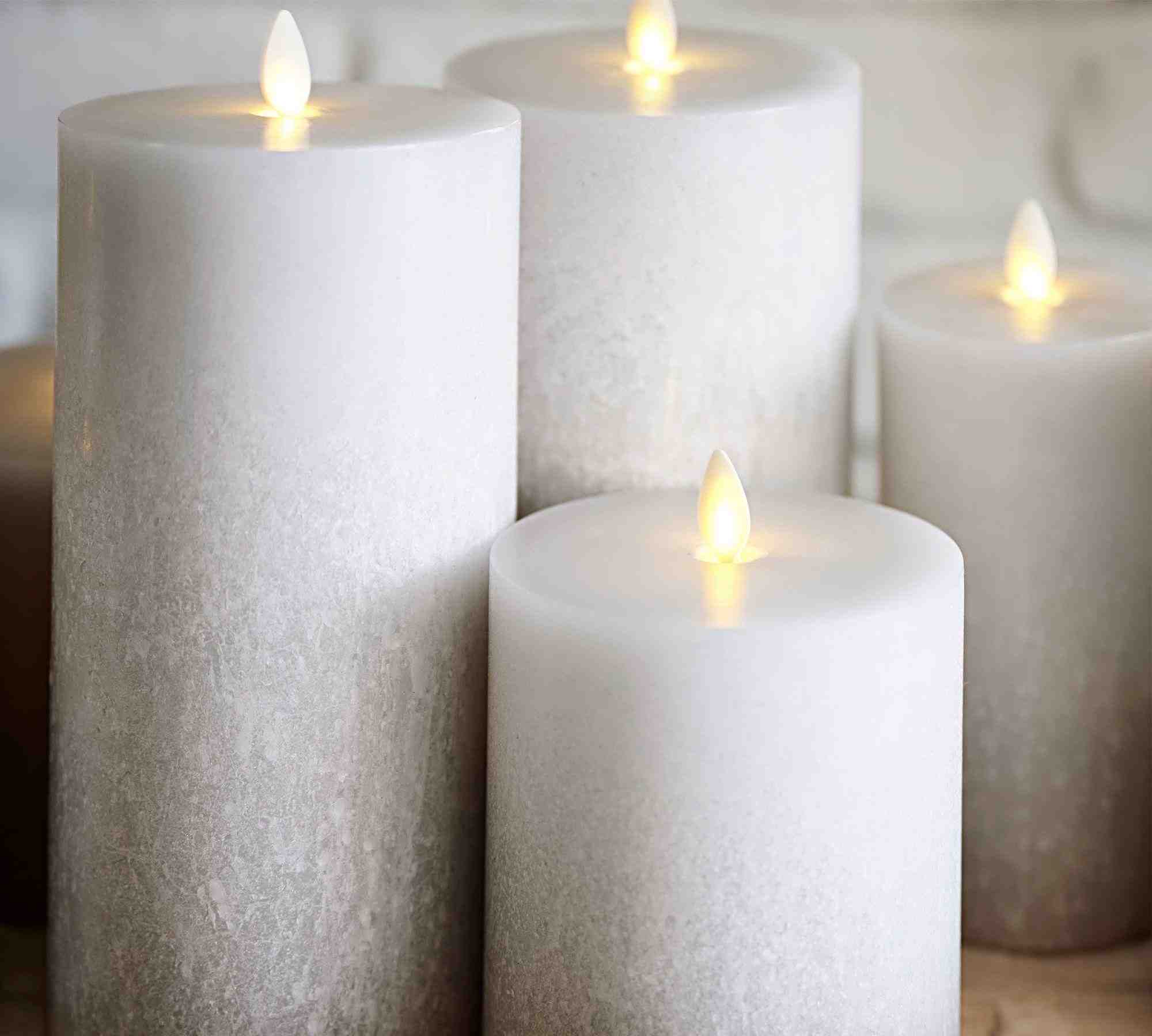 Premium Wax Pillar Flameless Candle