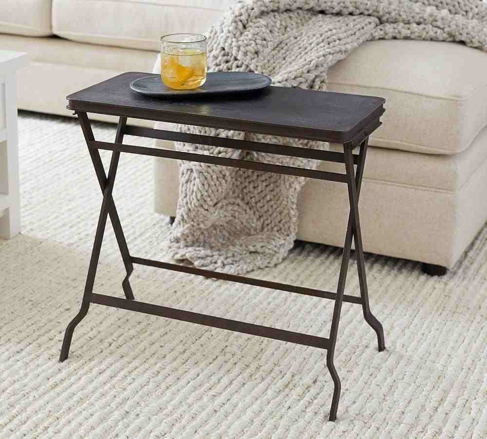 Carter 23Inches Metal Folding Tray Table