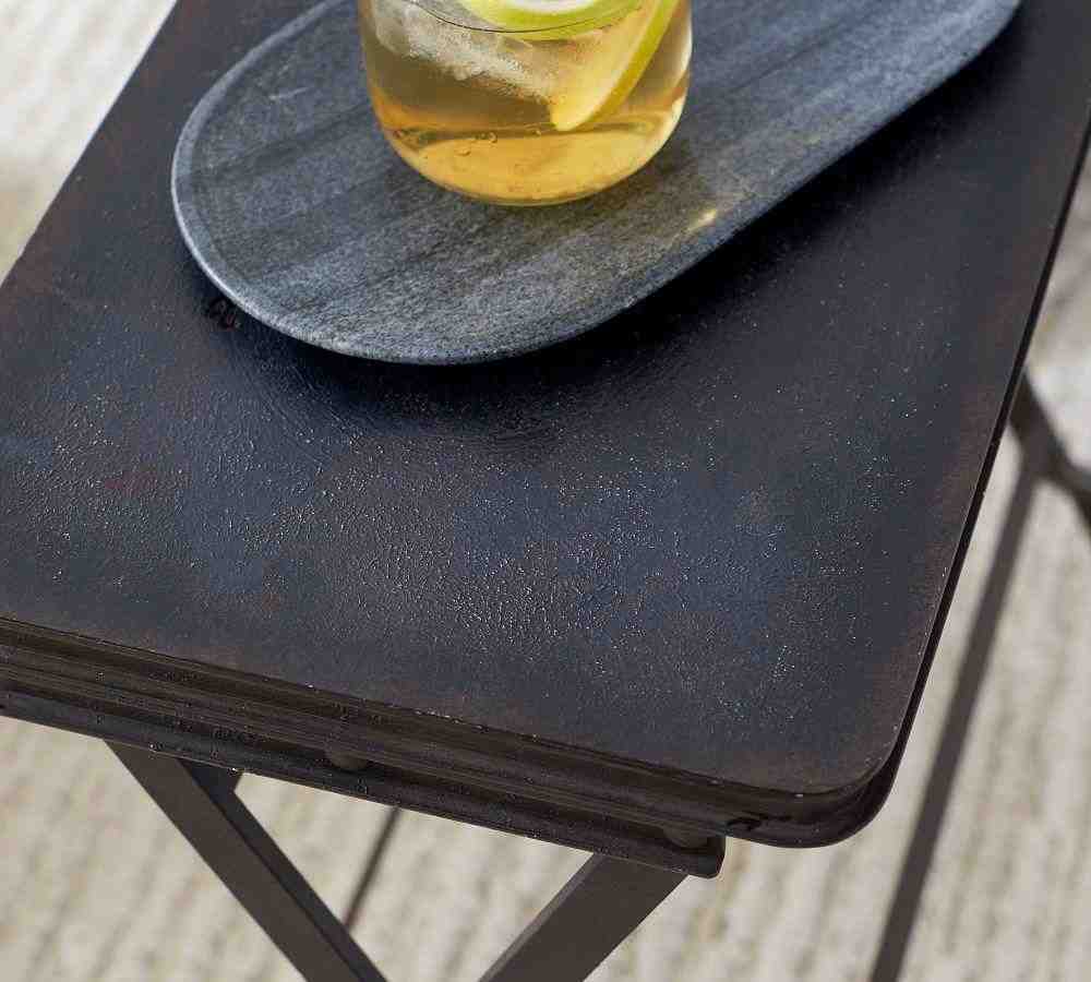 Carter 23Inches Metal Folding Tray Table