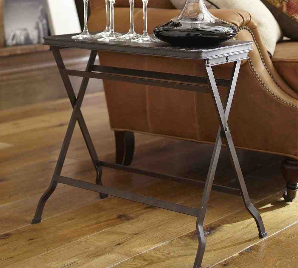 Carter 23Inches Metal Folding Tray Table