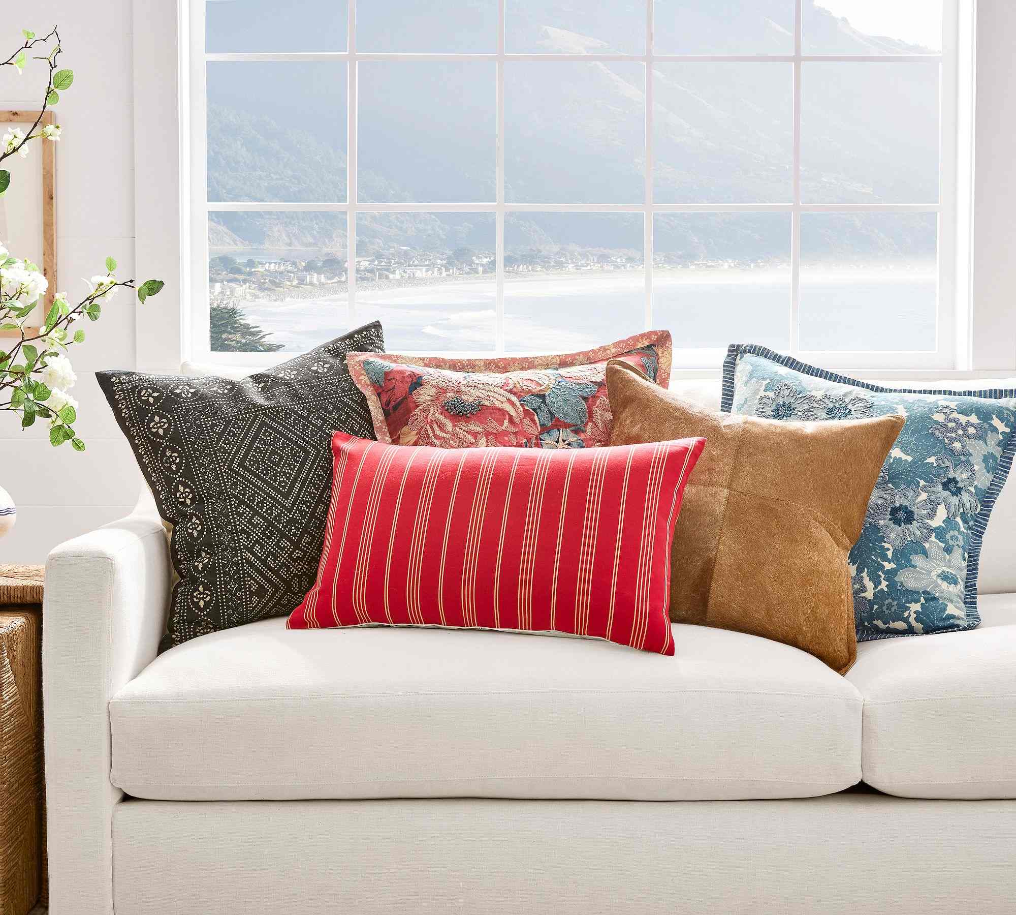 Camden Striped Lumbar Pillow