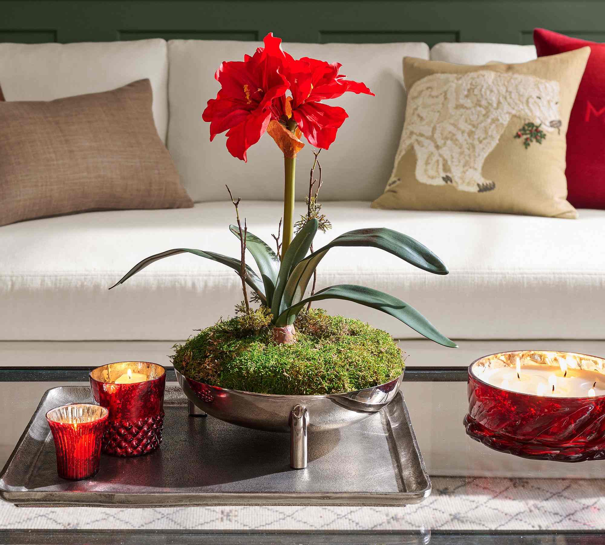Pottery Barn | Footed Nickel Bowl