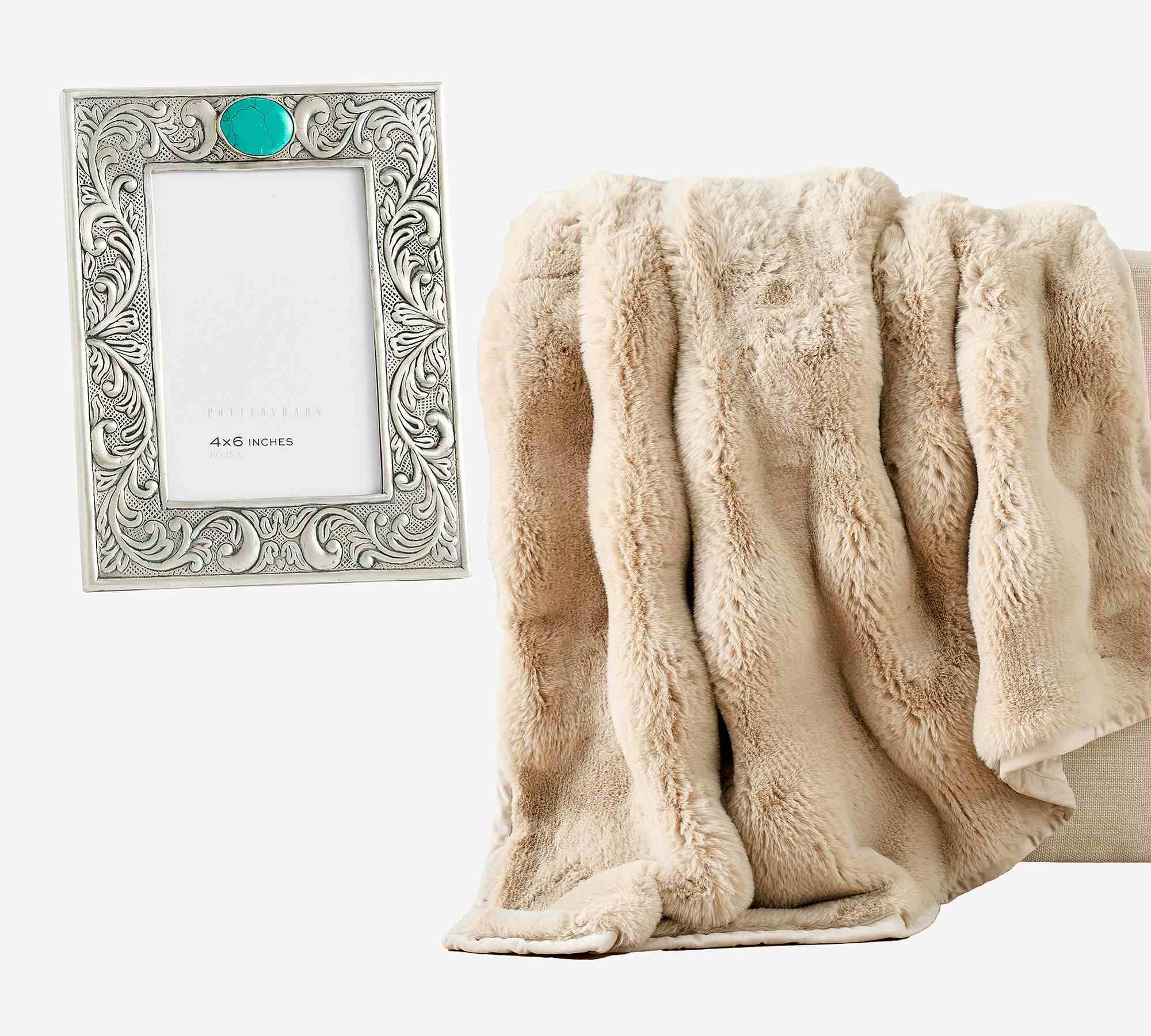 Western Silver & Turquoise Frame