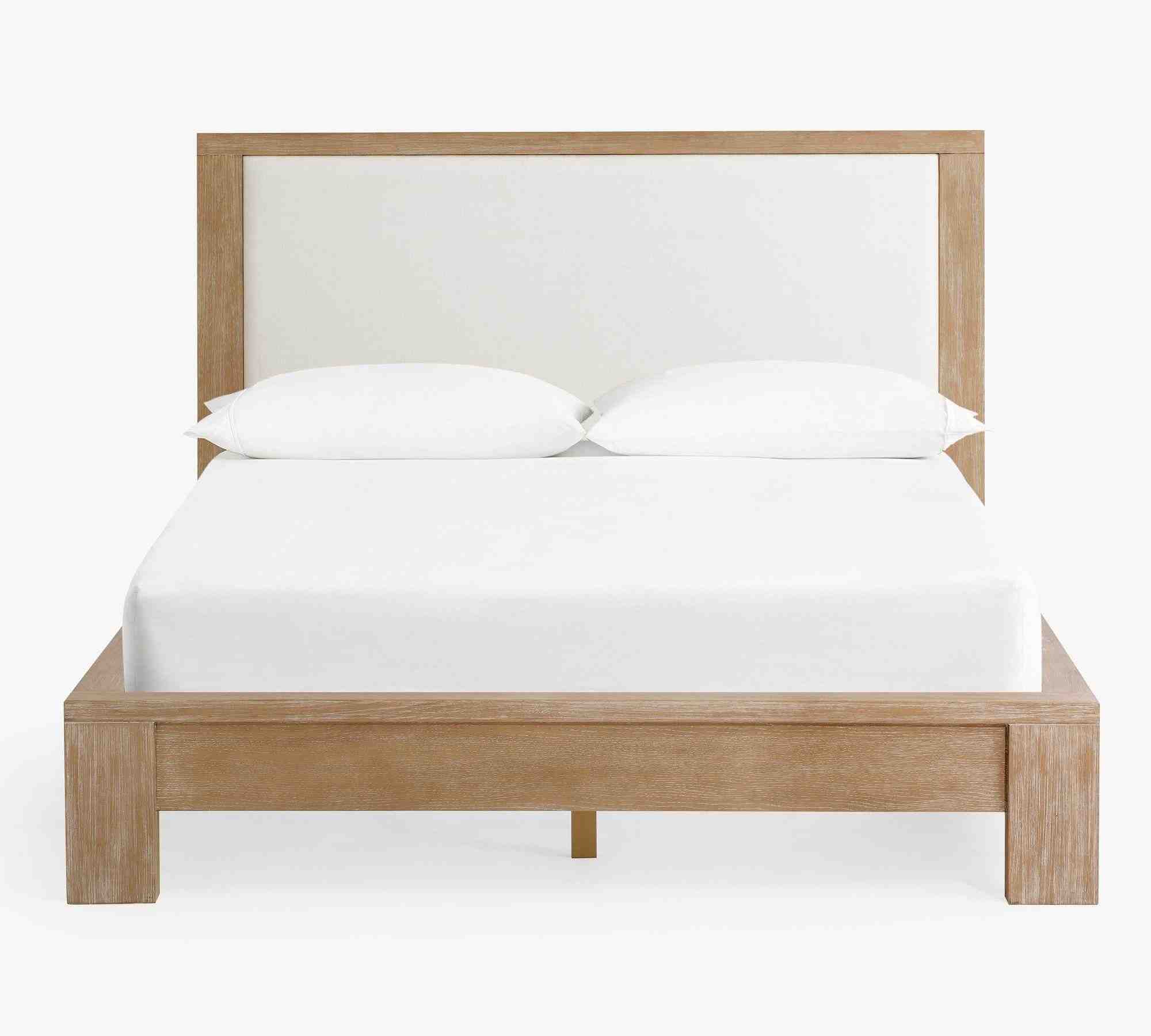 Modern Farmhouse Platform Bed, Fog Finish