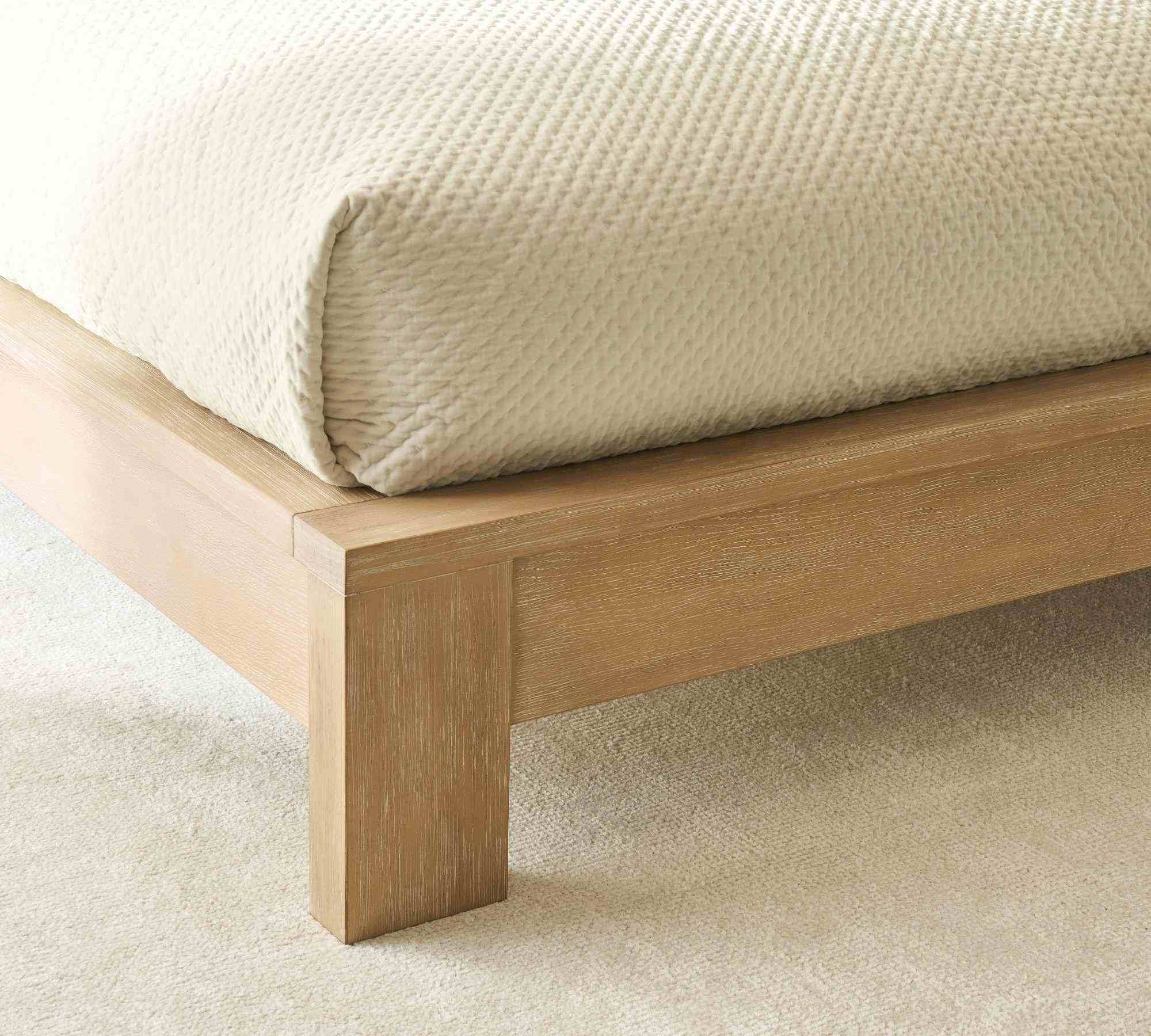 Modern Farmhouse Platform Bed, Fog Finish