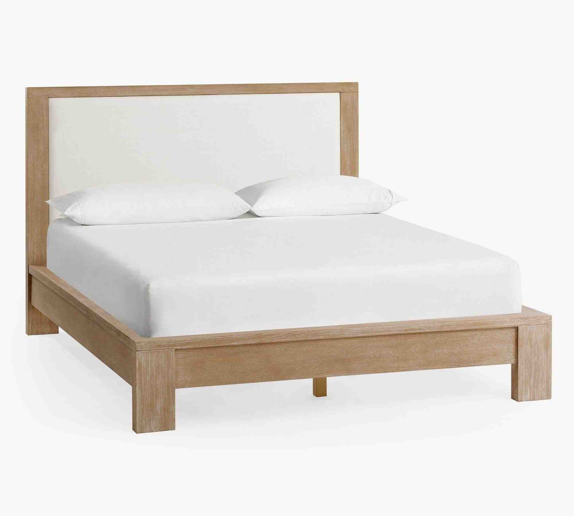 Modern Farmhouse Platform Bed, Fog Finish