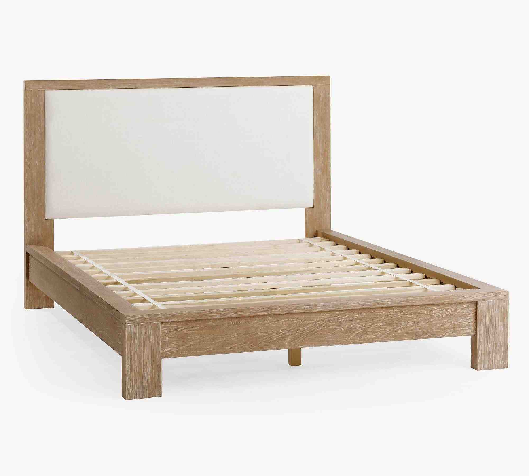 Modern Farmhouse Platform Bed, Fog Finish
