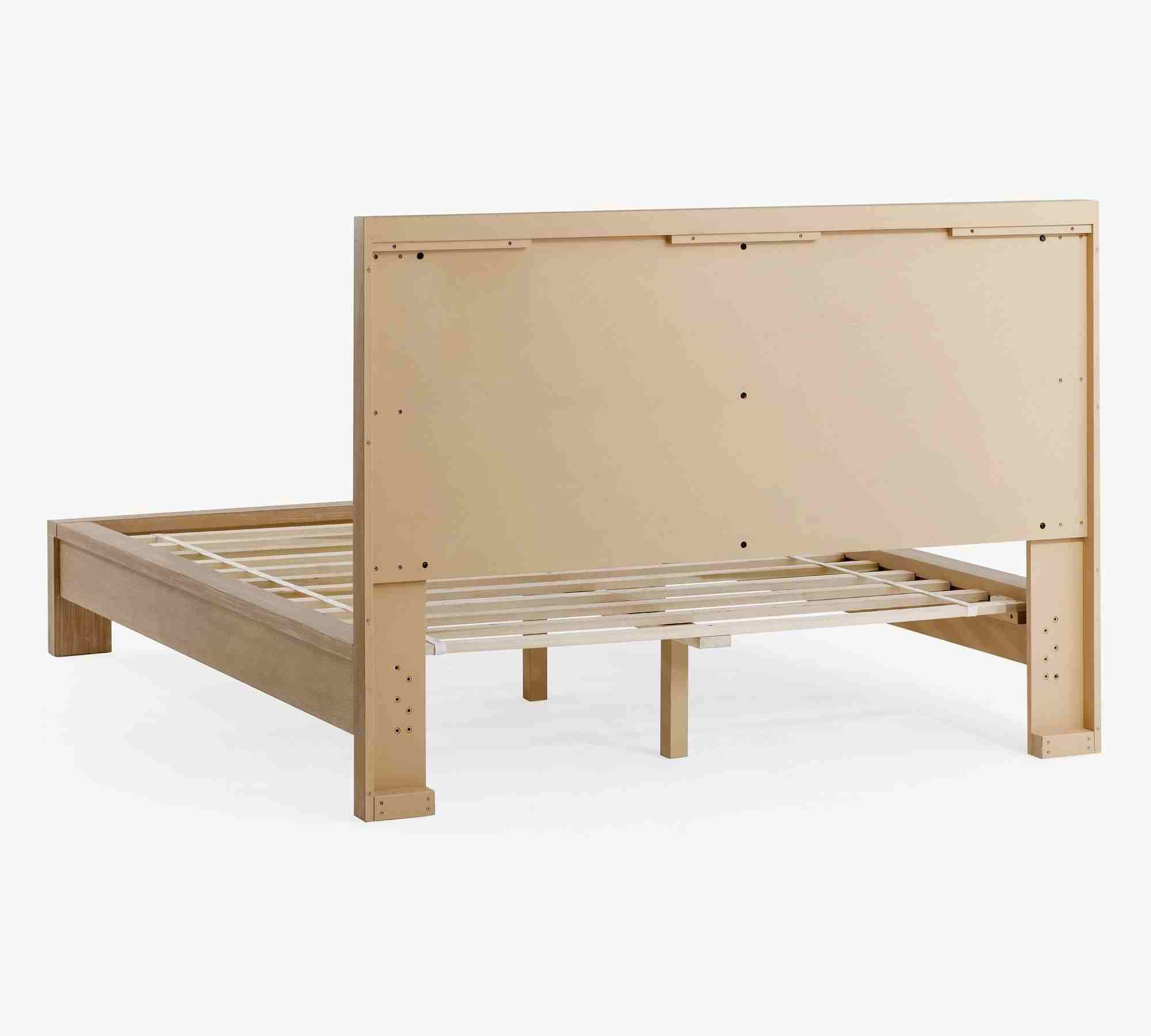 Modern Farmhouse Platform Bed, Fog Finish