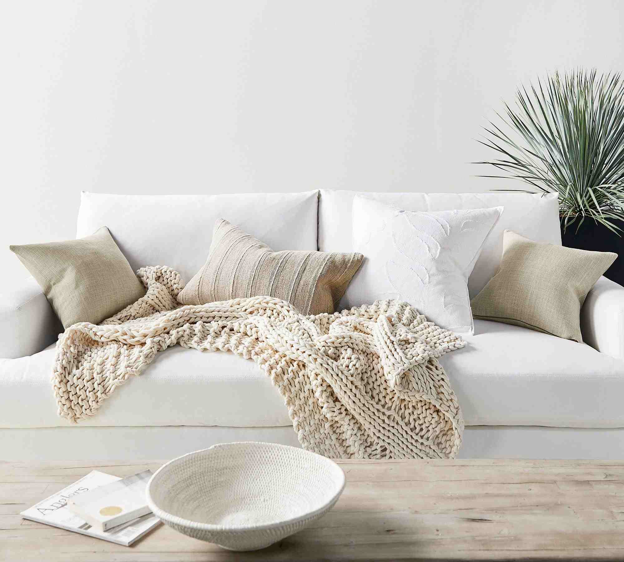 Relaxed Striped Lumbar Pillow Cover