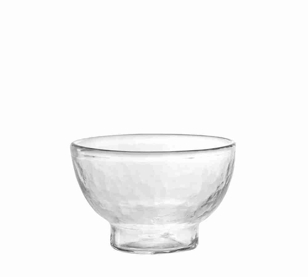 Handmade Hammered Glass Nut Bowl