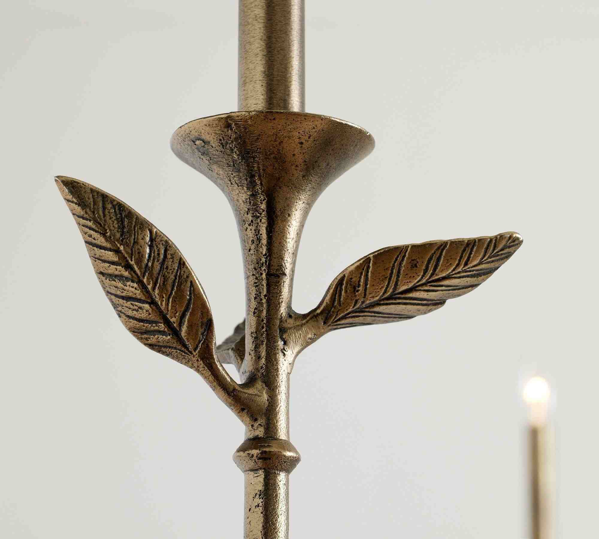 Botanical Forged Iron Chandelier