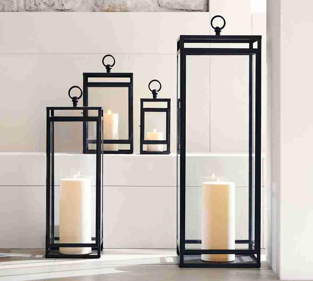 Maxwell Handcrafted Lantern - Black