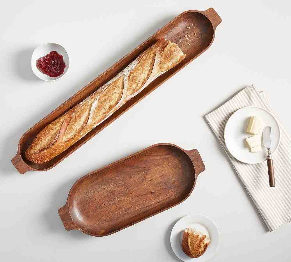 Chateau Handcrafted Acacia Wood Dough Bowls
