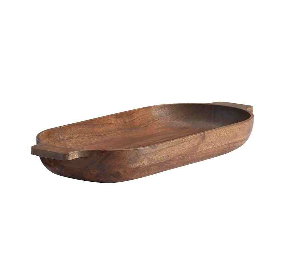 Chateau Handcrafted Acacia Wood Dough Bowls