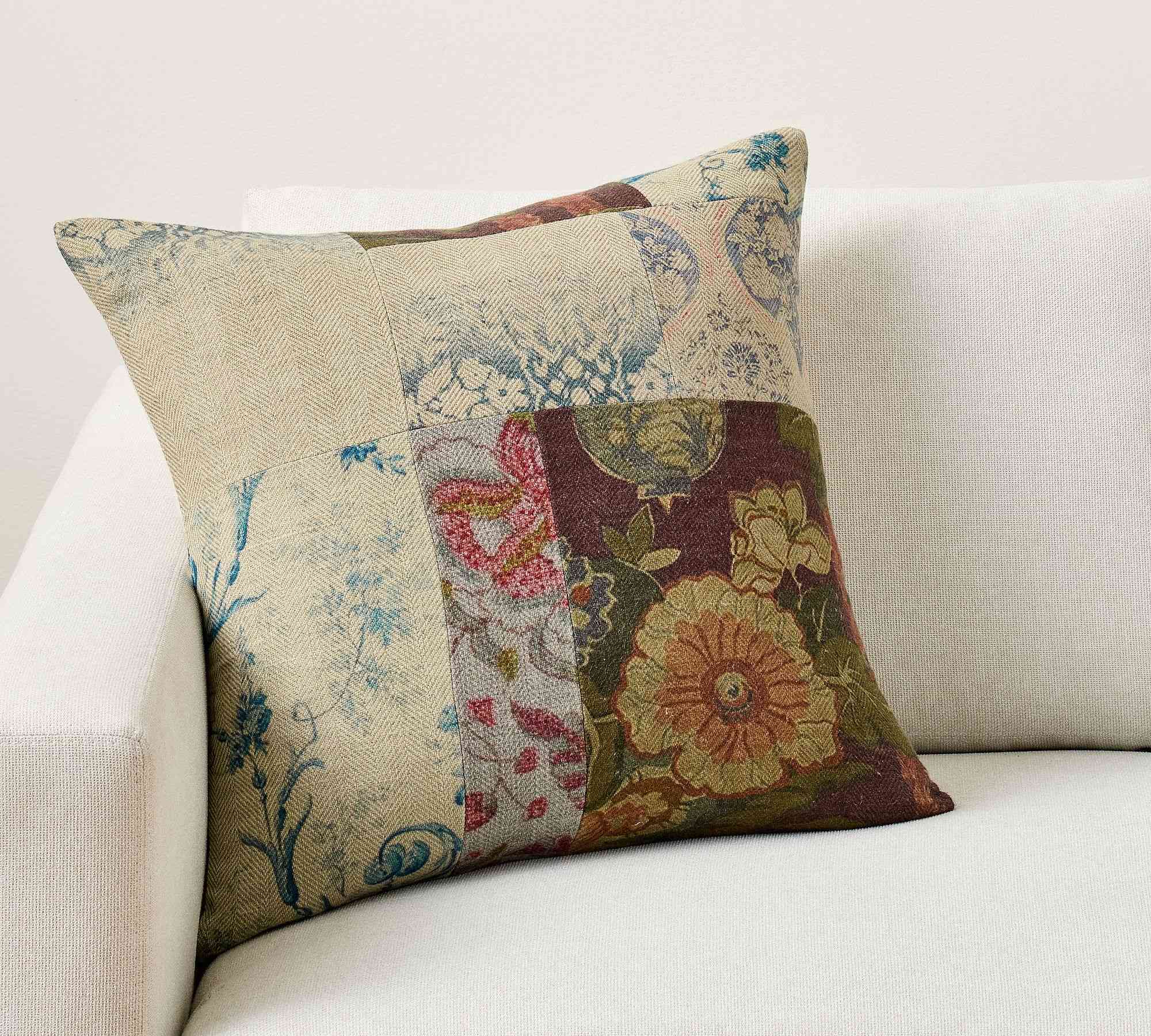 Ruby Pieced Patchwork Pillow