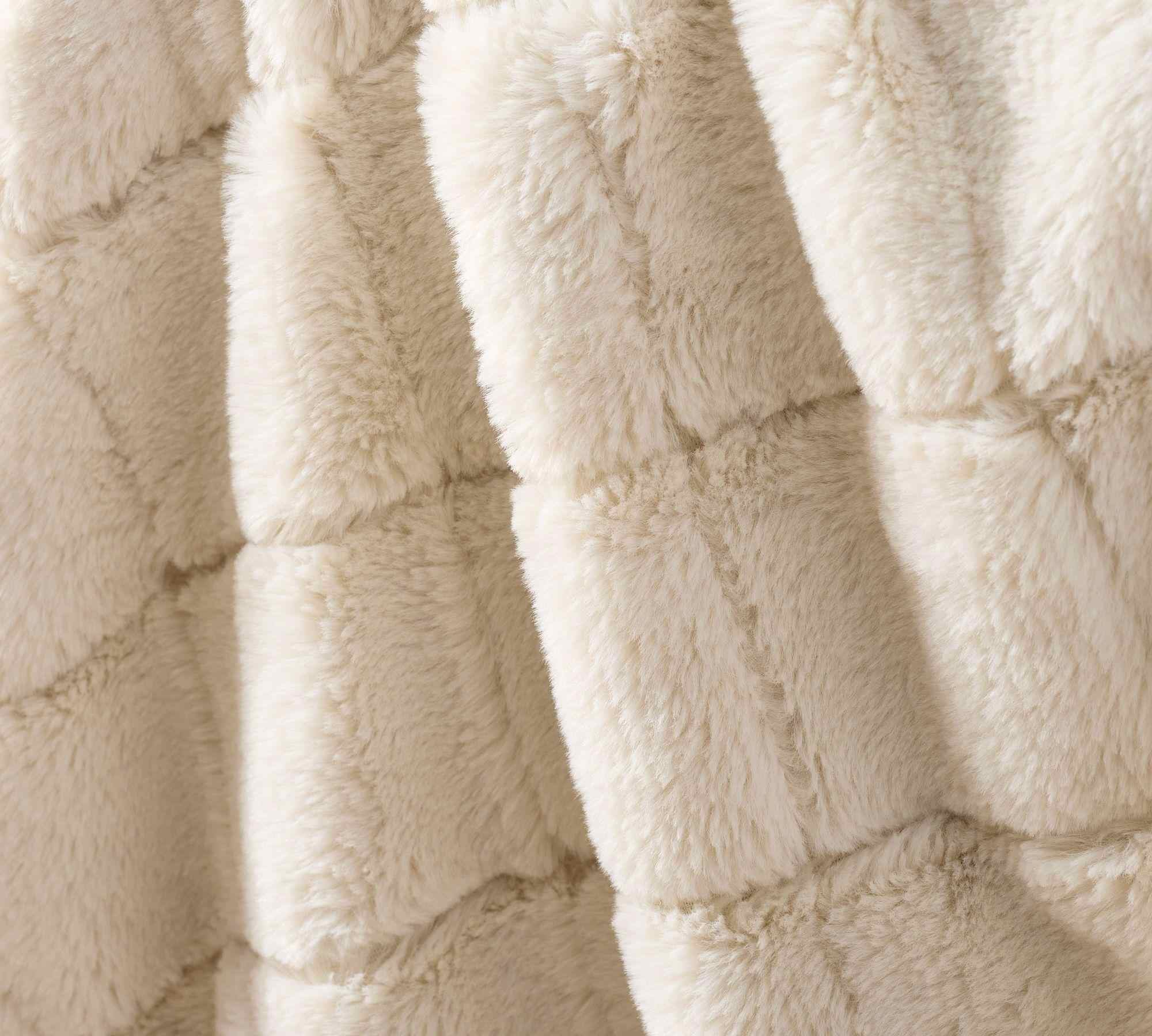 Fluffy Faux Fur Throw